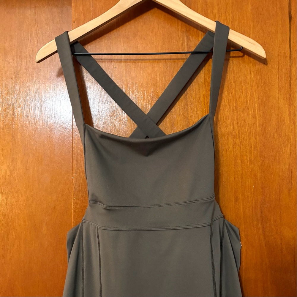Free People FP Movement My High One Piece Jumpsuit Bodysuit Charcoal Brown - Picture 6 of 13